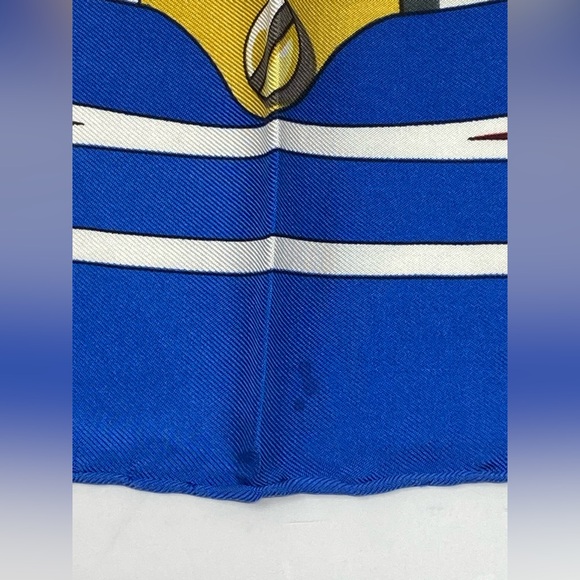Hermes Vintage Carre 90 Silk Scarf”SEXTANTS”by Loic Dubigeon - Picture 12 of 16